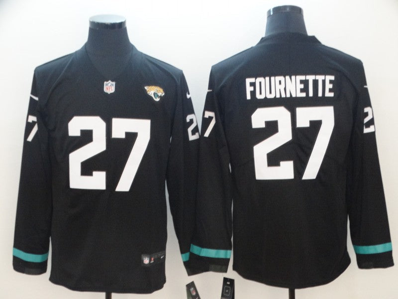 Men's Jacksonville Jaguars Leonard Fournette #27 Black Player Game Jerseys