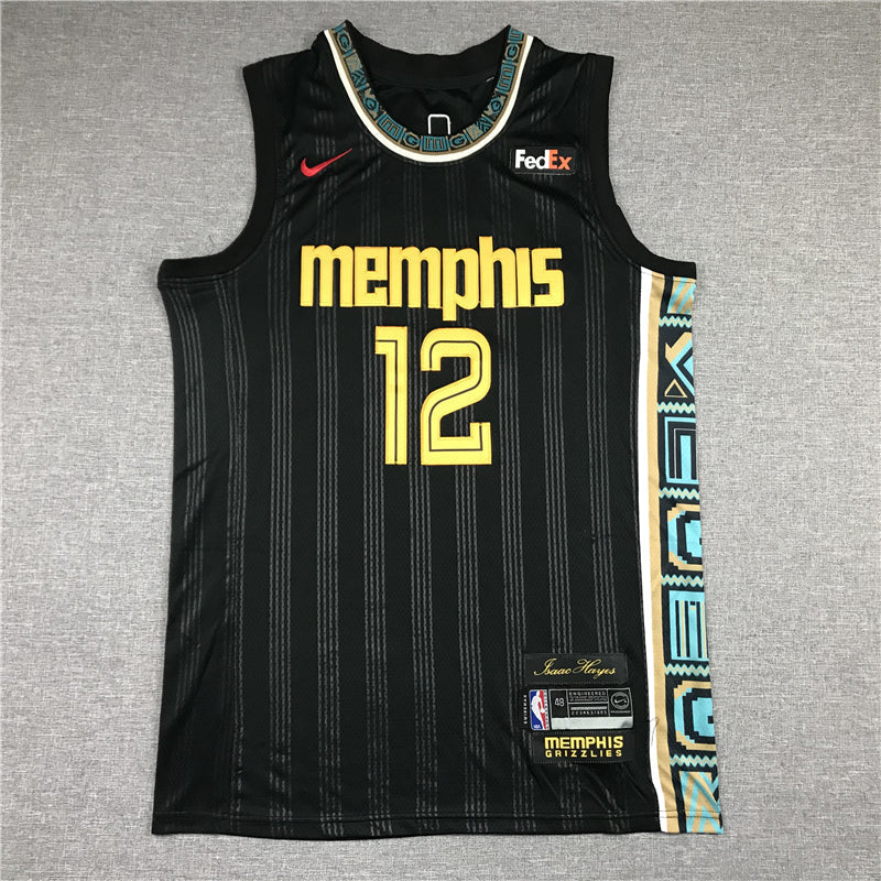 Men's Memphis Grizzlies Ja Morant Black 2020/21 Swingman Jerseys - City Edition