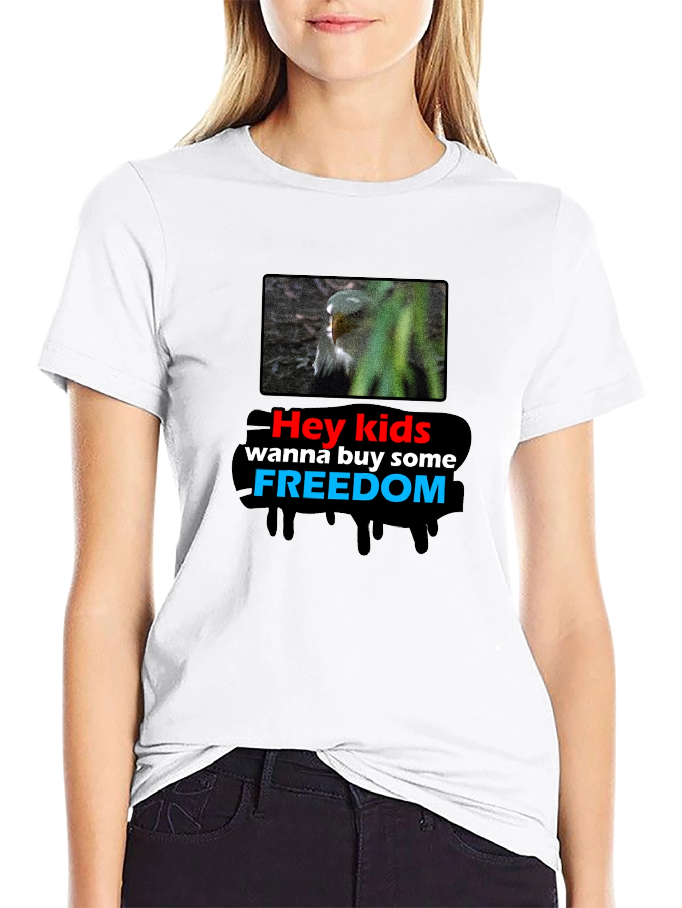 Hey Kids Freedom Graphic T-Shirt