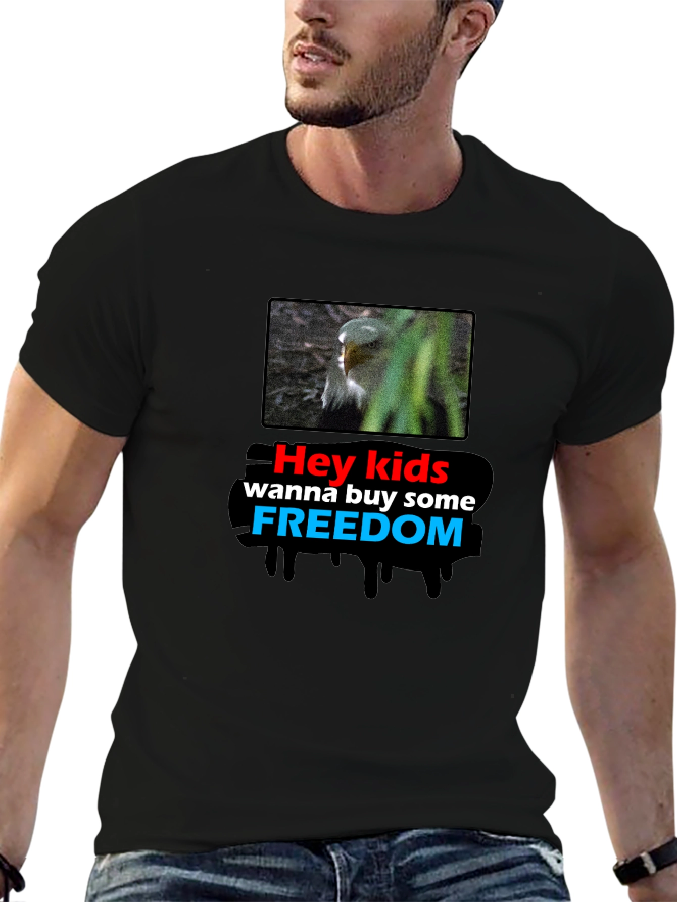 Hey Kids Freedom Graphic T-Shirt