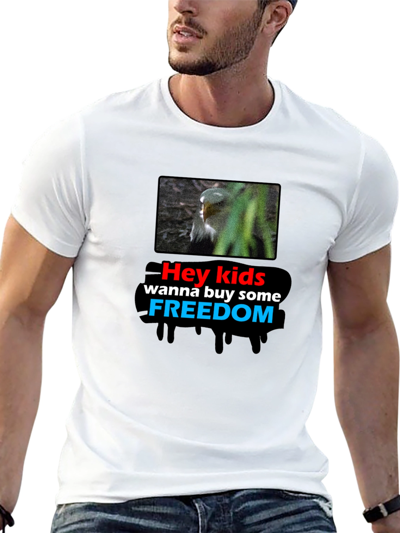 Hey Kids Freedom Graphic T-Shirt