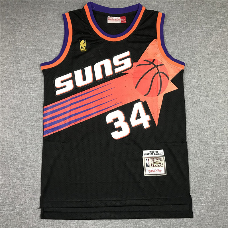 Men's Phoenix Suns Charles Barkley #34 Black 1992-93 Swingman Jerseys