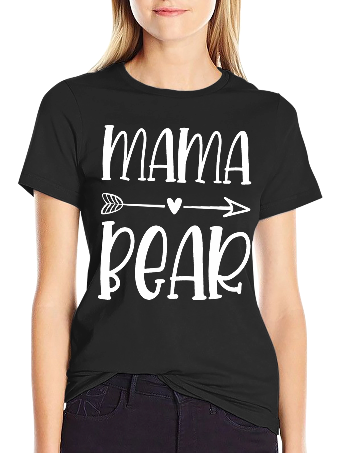 Mama Bear Graphic Tee - Black T-Shirt