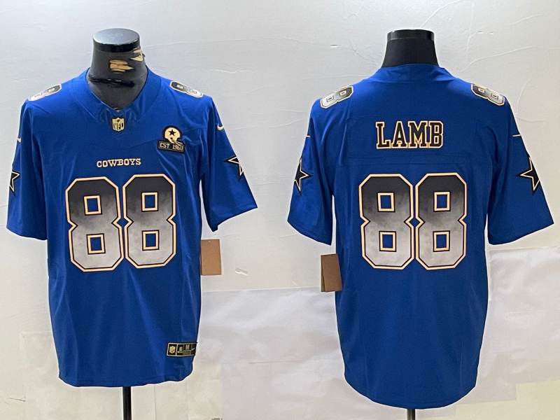 Men's Dallas Cowboys CeeDee Lamb #88 Blue Game Jerseys
