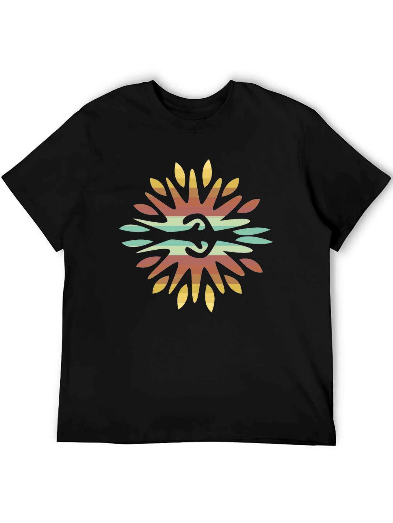 Retro Floral Graphic Print T-Shirt