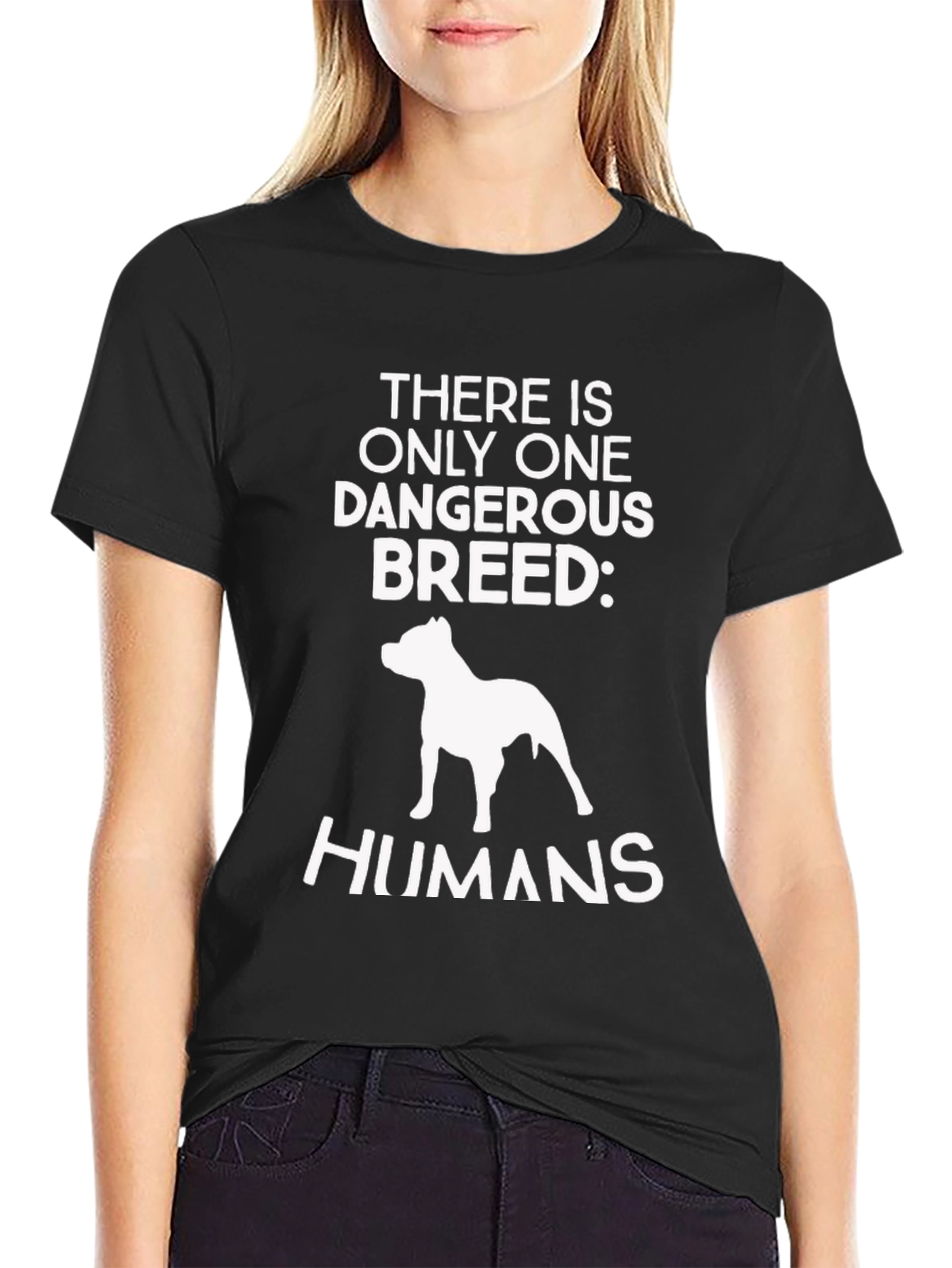 Dangerous Breed T-Shirt - Pitbull Dog Lover Tee