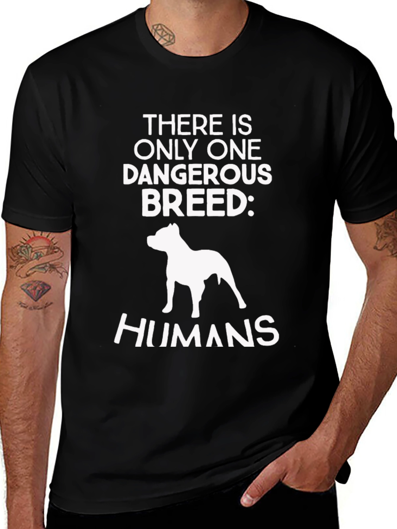 Dangerous Breed T-Shirt - Pitbull Dog Lover Tee