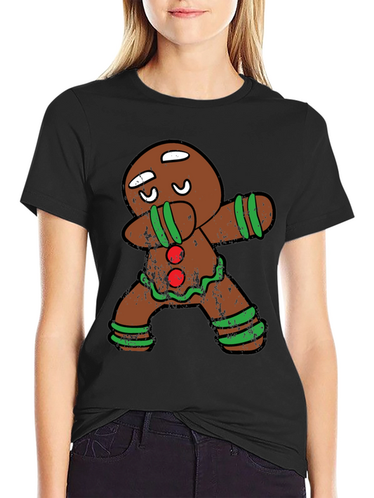 Gingerbread Man Dabbing T-Shirt