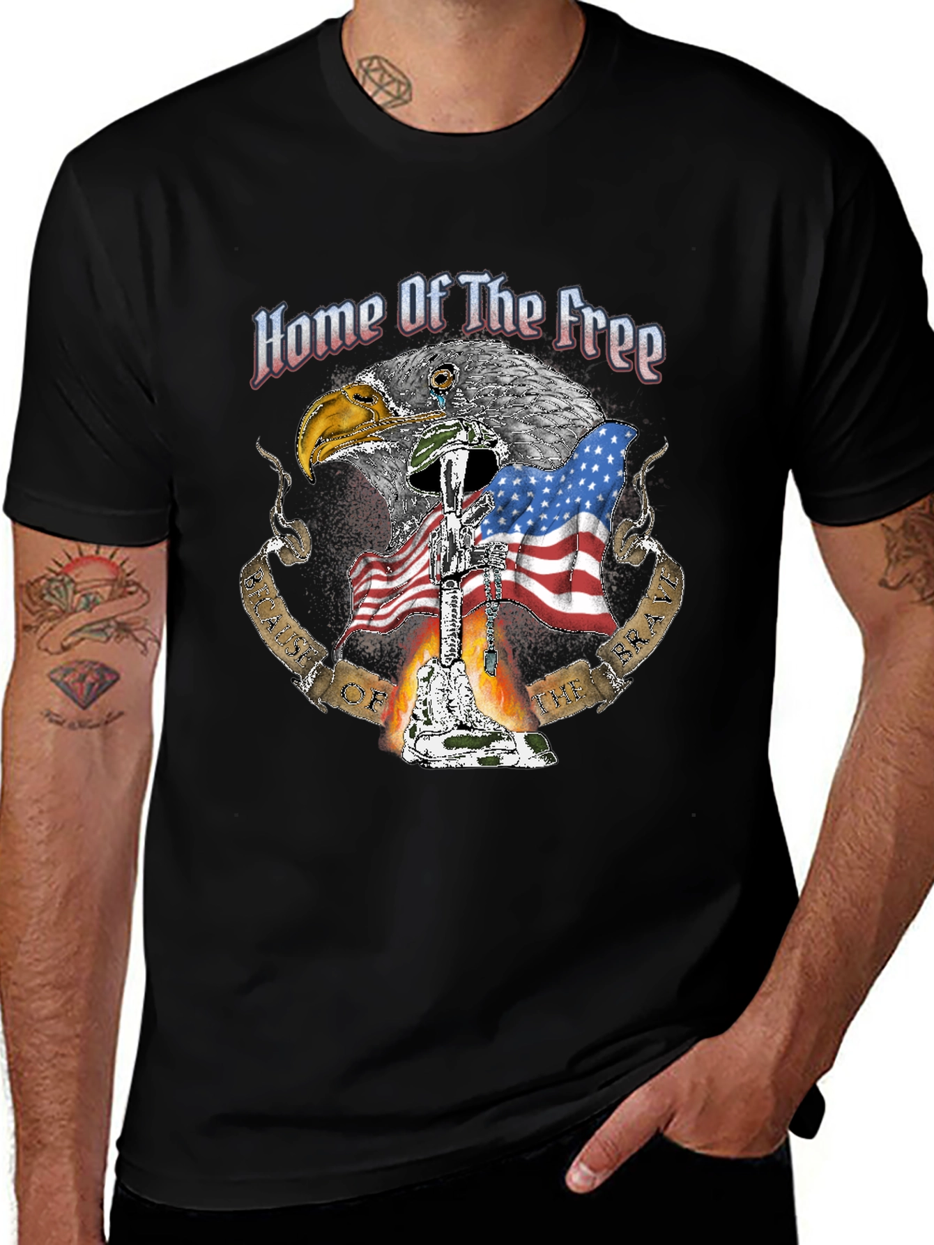 Home Of The Free Patriotic T-Shirt