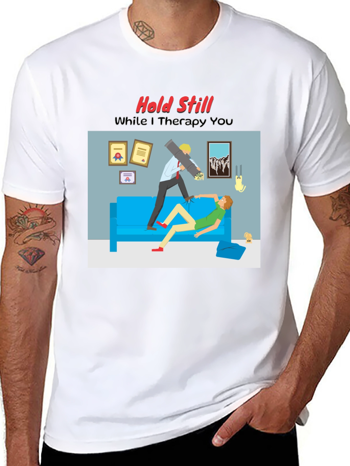 Therapy Humor Graphic T-Shirt