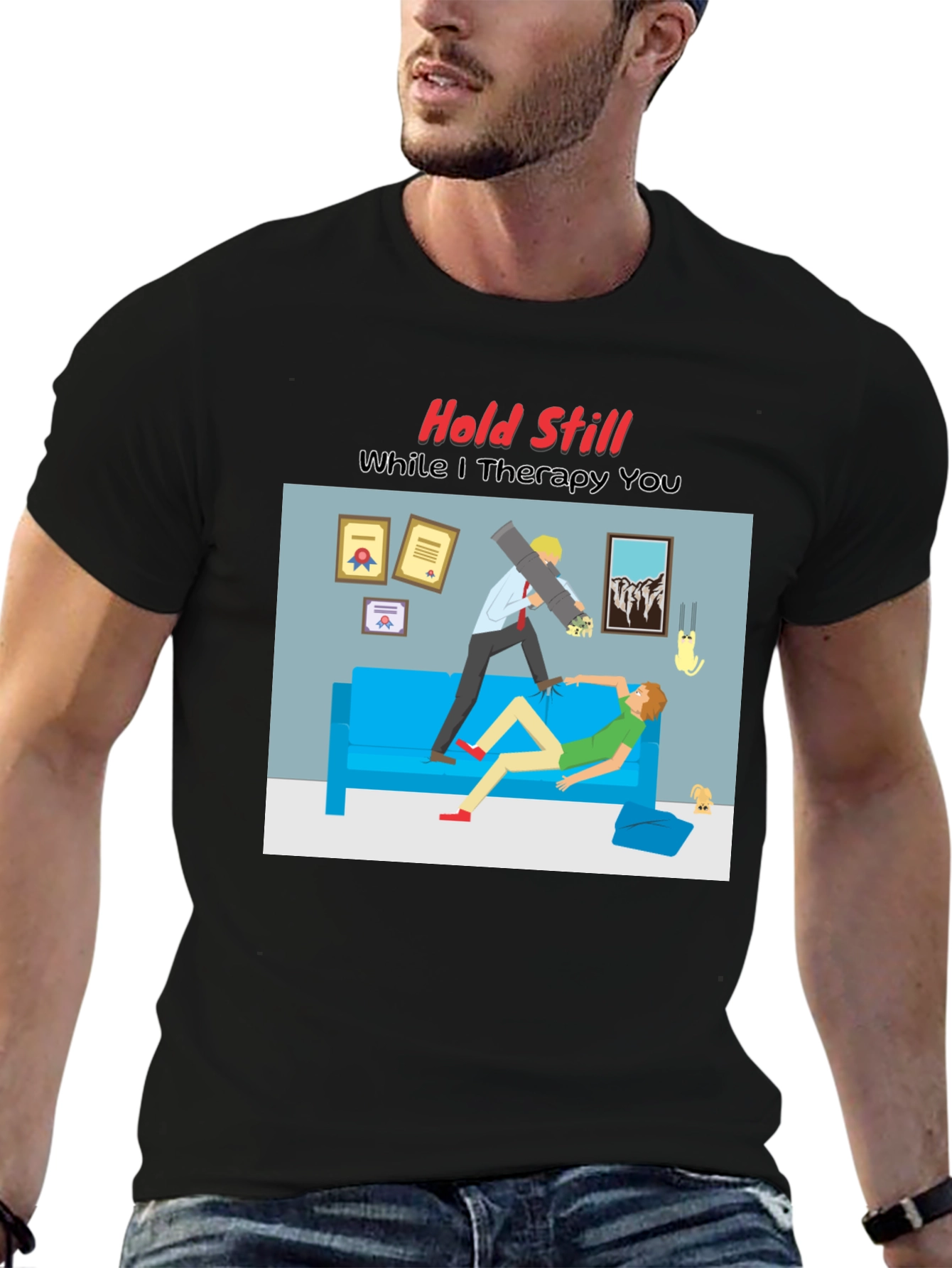 Therapy Humor Graphic T-Shirt