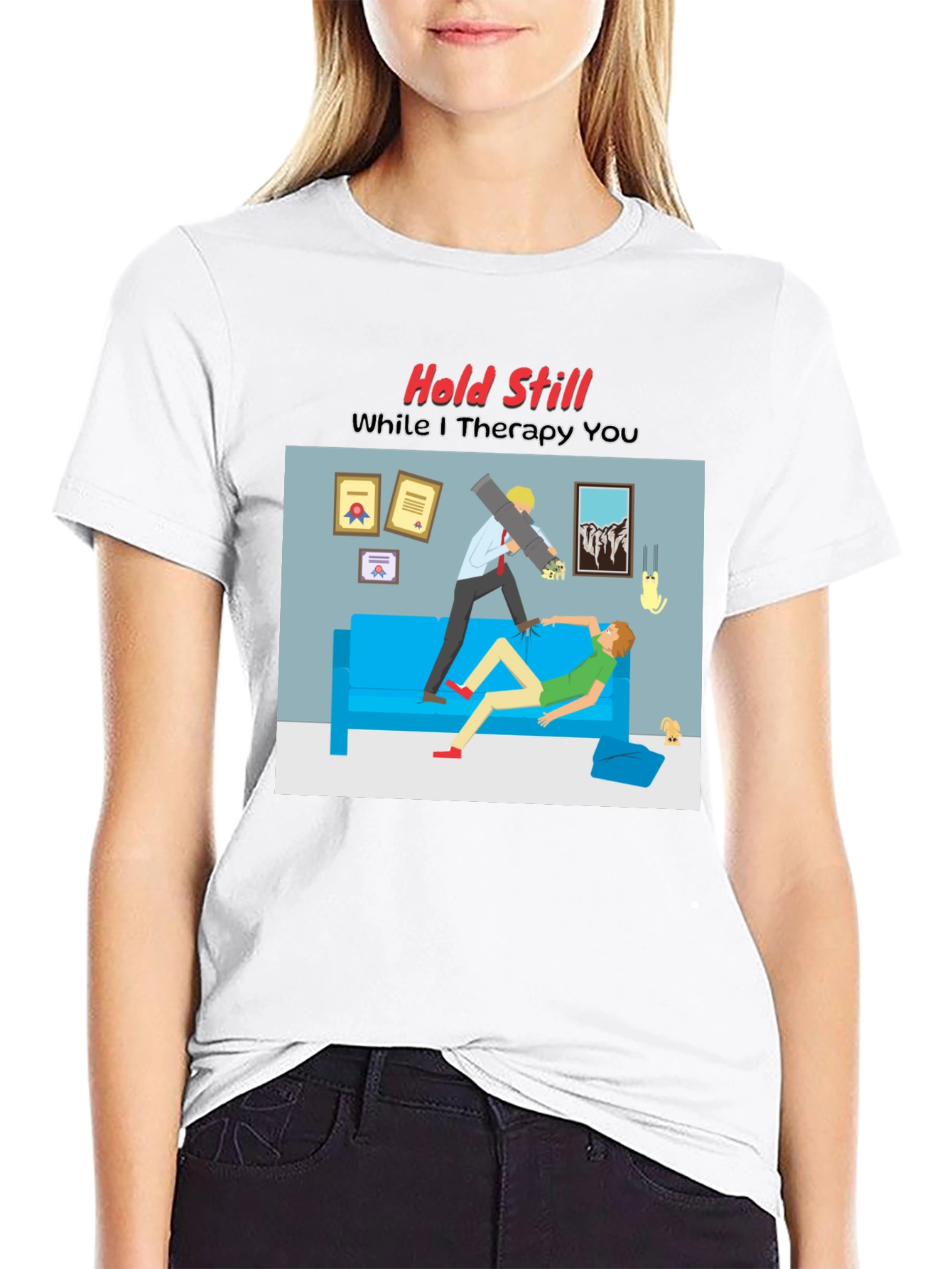 Therapy Humor Graphic T-Shirt