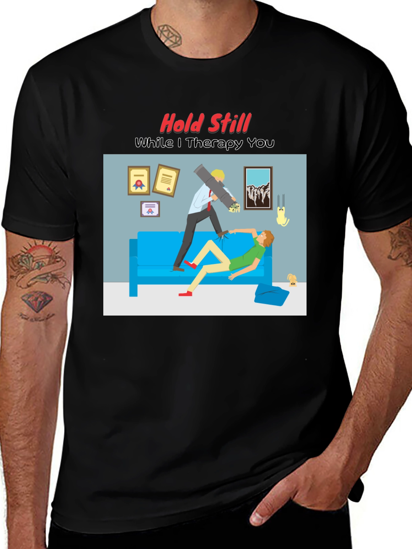 Therapy Humor Graphic T-Shirt