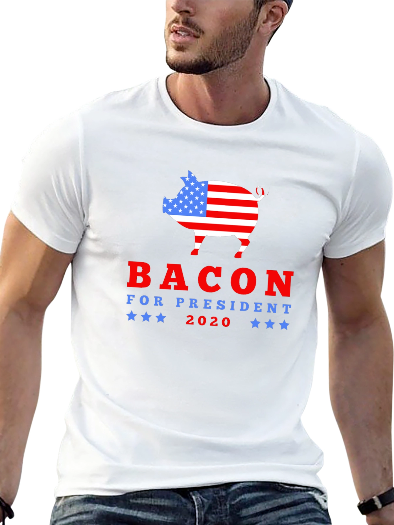 Bacon for President 2020 Graphic T-Shirt