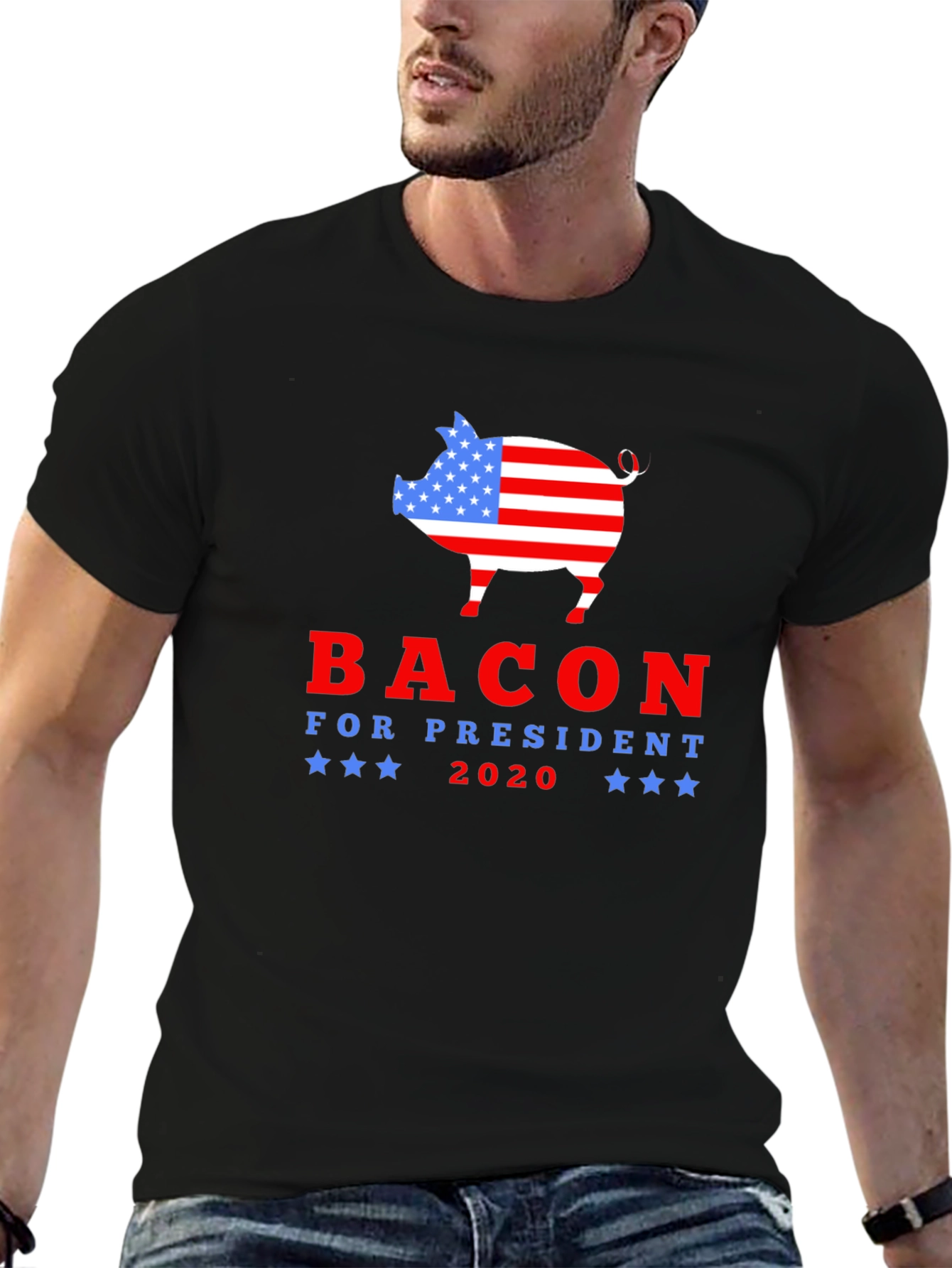 Bacon for President 2020 Graphic T-Shirt