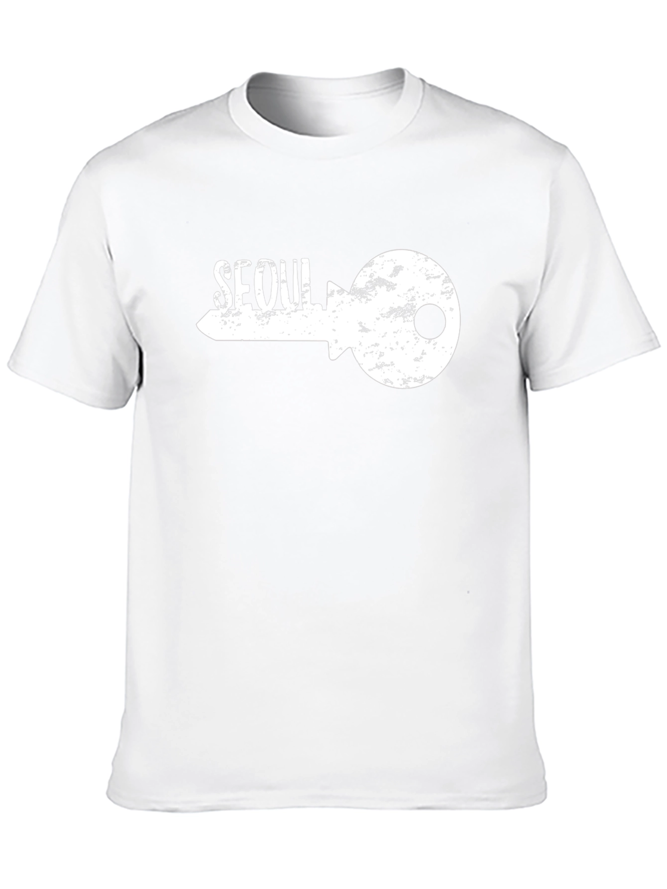 Seoul Key Graphic T-Shirt - Trendy Black Tee
