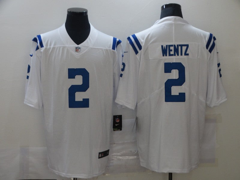 Men's Indianapolis Colts Carson Wentz #2 White Game Jerseys