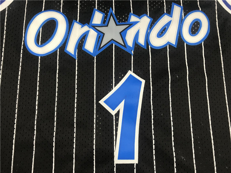 Men's Orlando Magic Penny Hardaway #1 Black Hardwood Classics Swingman Jerseys
