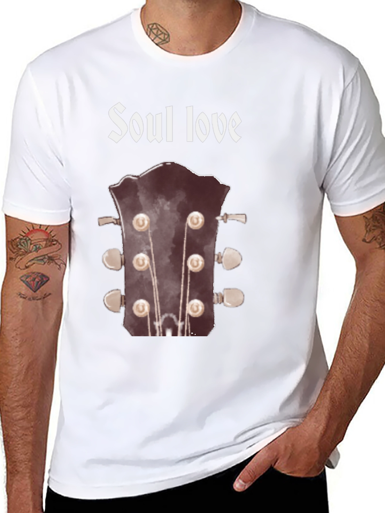 Soul Love Guitar Headstock Graphic Tee