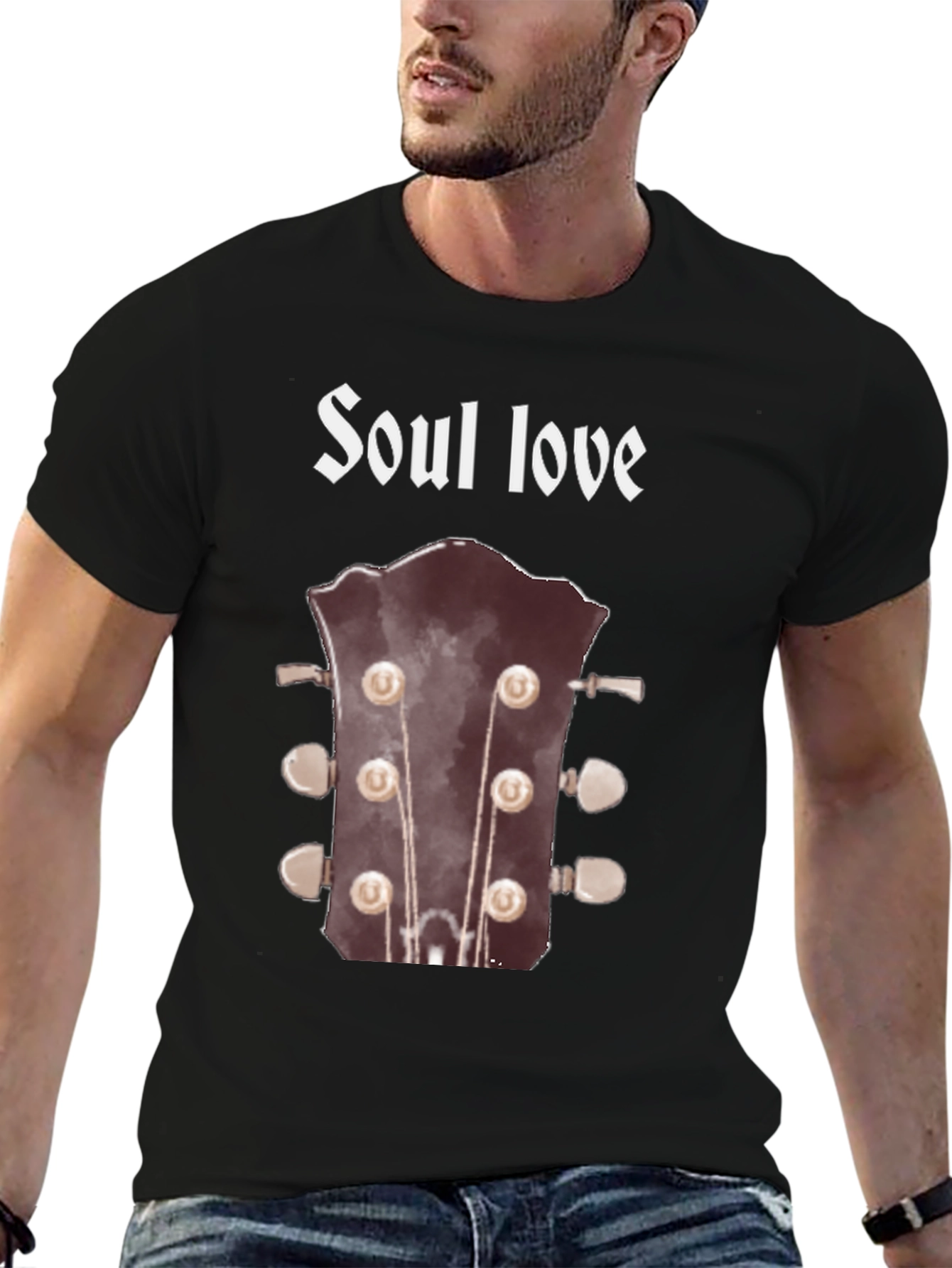 Soul Love Guitar Headstock Graphic Tee