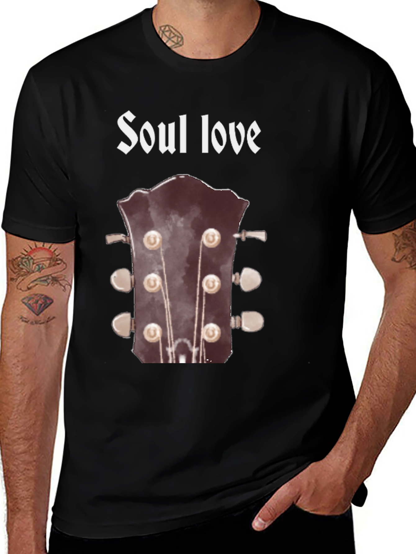 Soul Love Guitar Headstock Graphic Tee