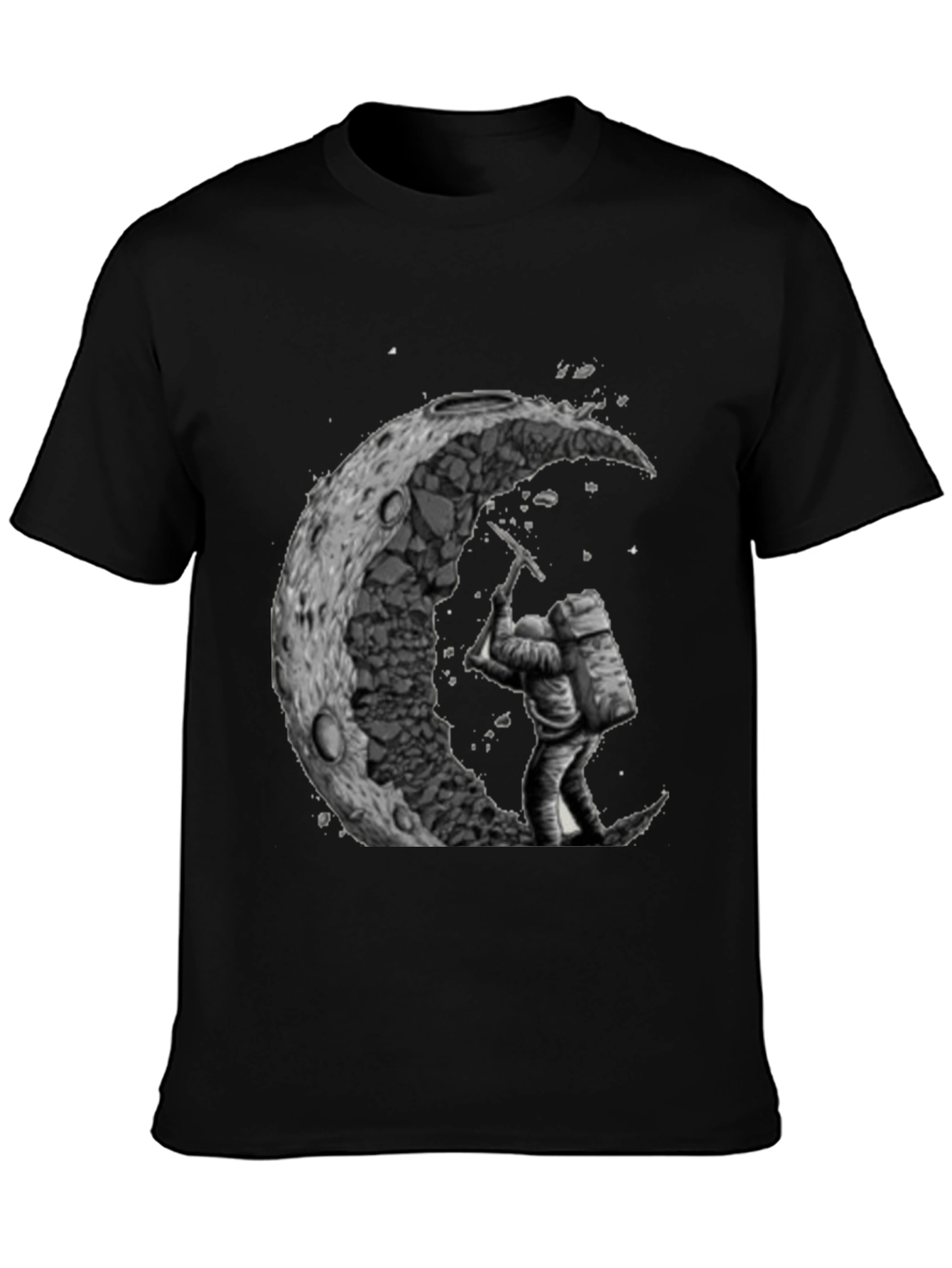 Moon Miner Graphic Tee - Black