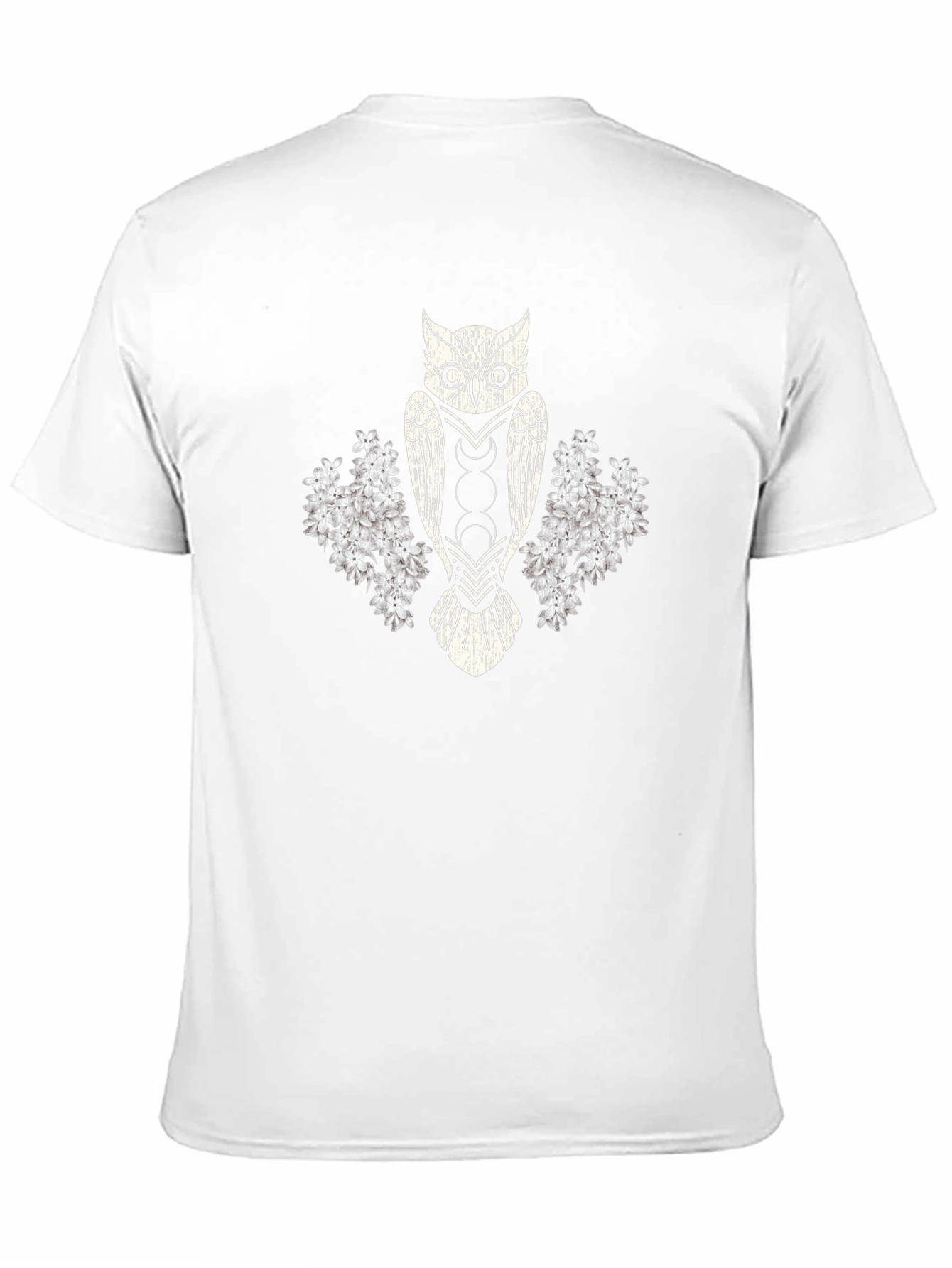 Mystic Owl Graphic Tee - Black Cotton Blend T-Shirt