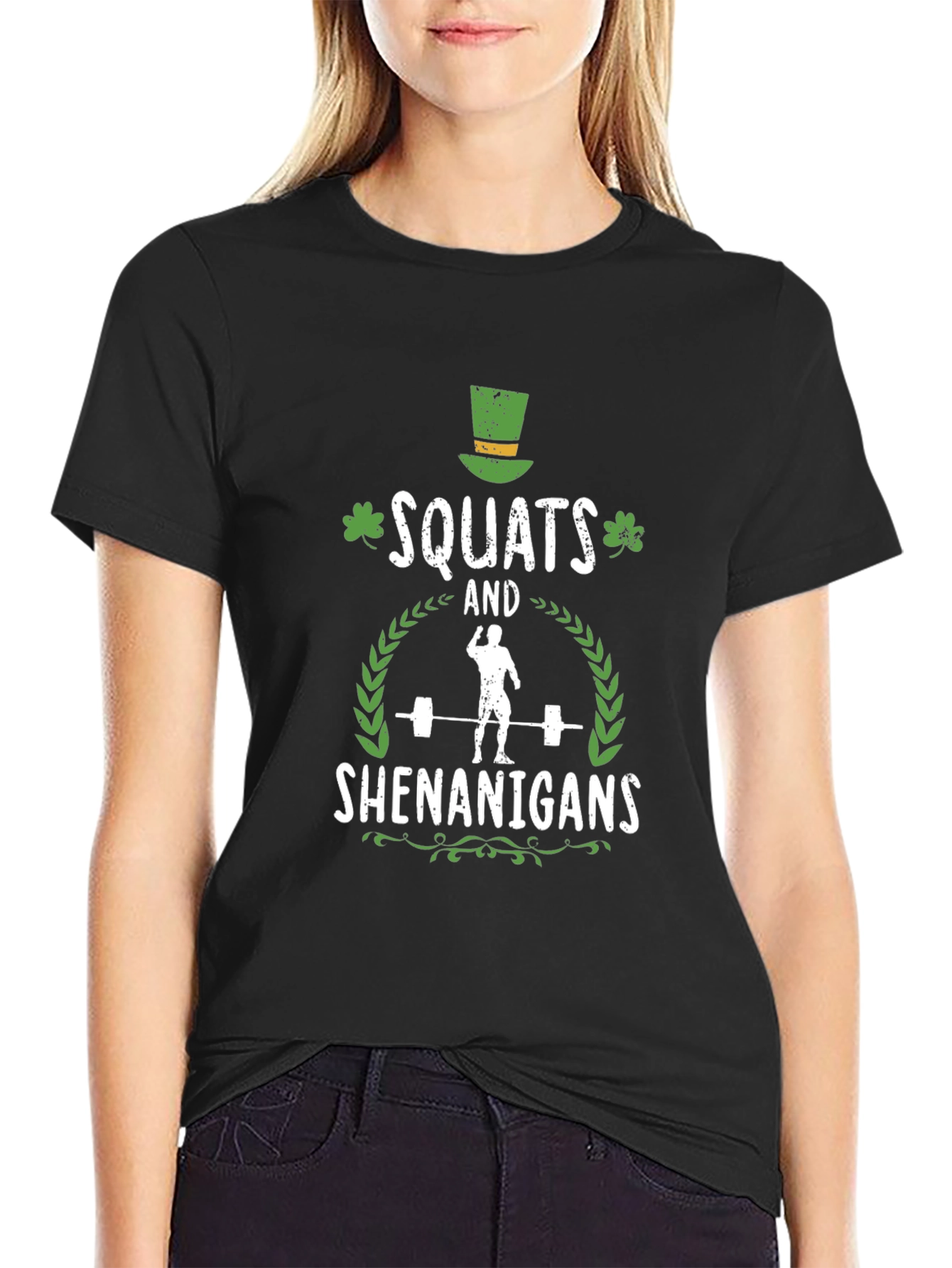 Squats and Shenanigans St. Patricks Day Graphic Tee