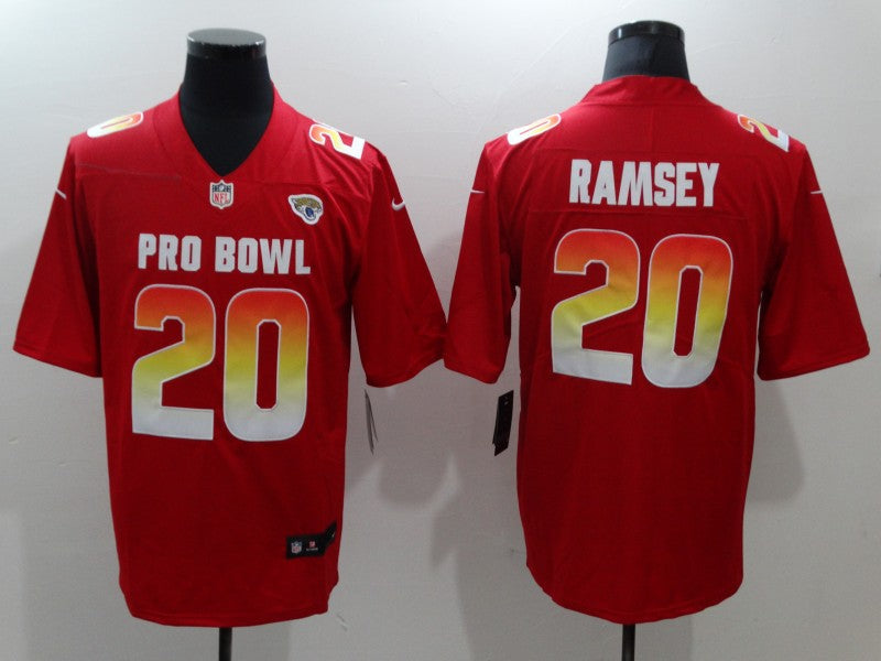 Men's Jacksonville Jaguars Jalen Ramsey #20 Red Game Jerseys