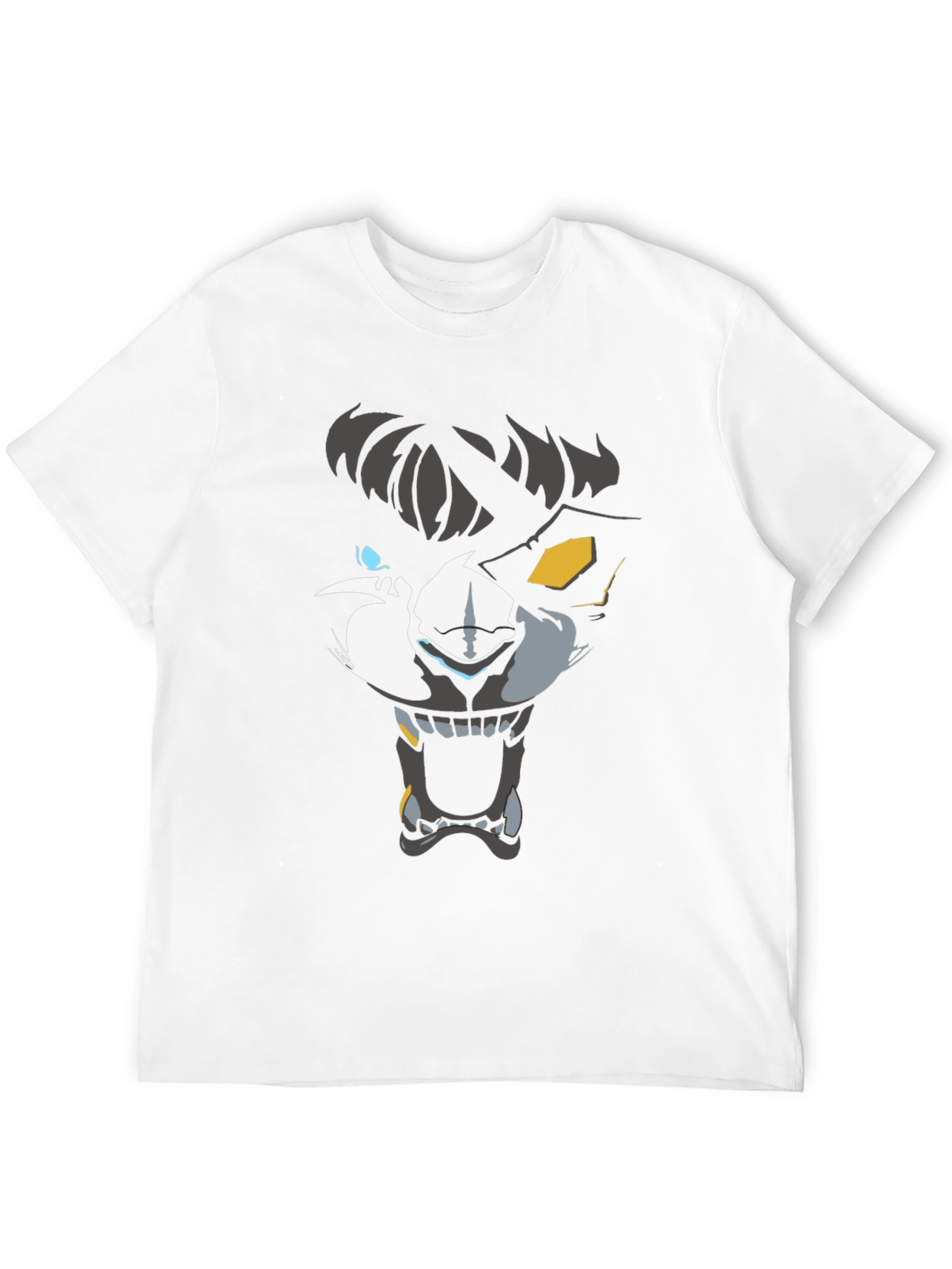 Mens Wolf Graphic T-Shirt - Black
