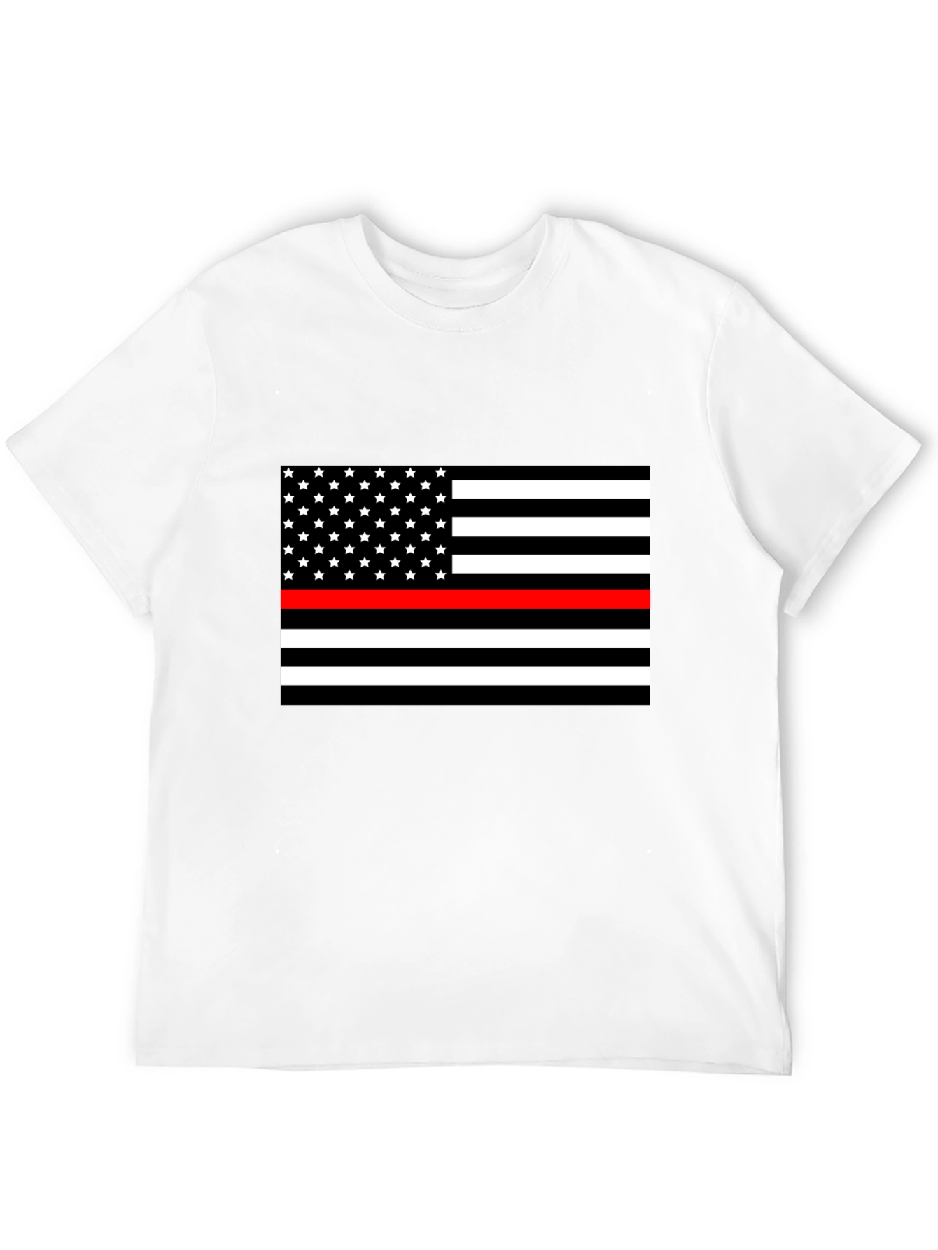 Thin Red Line USA Flag Graphic T-Shirt