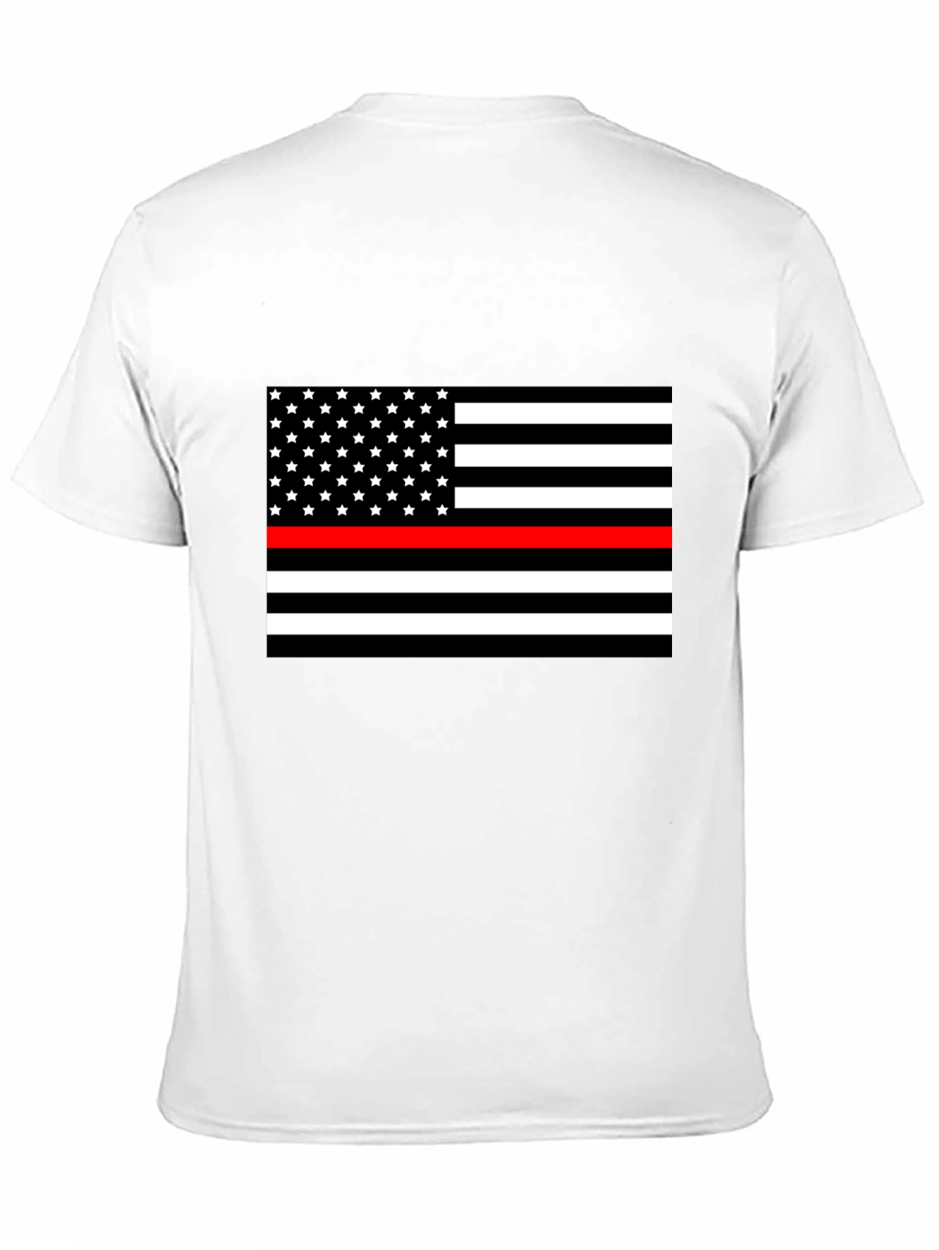 Thin Red Line USA Flag Graphic T-Shirt
