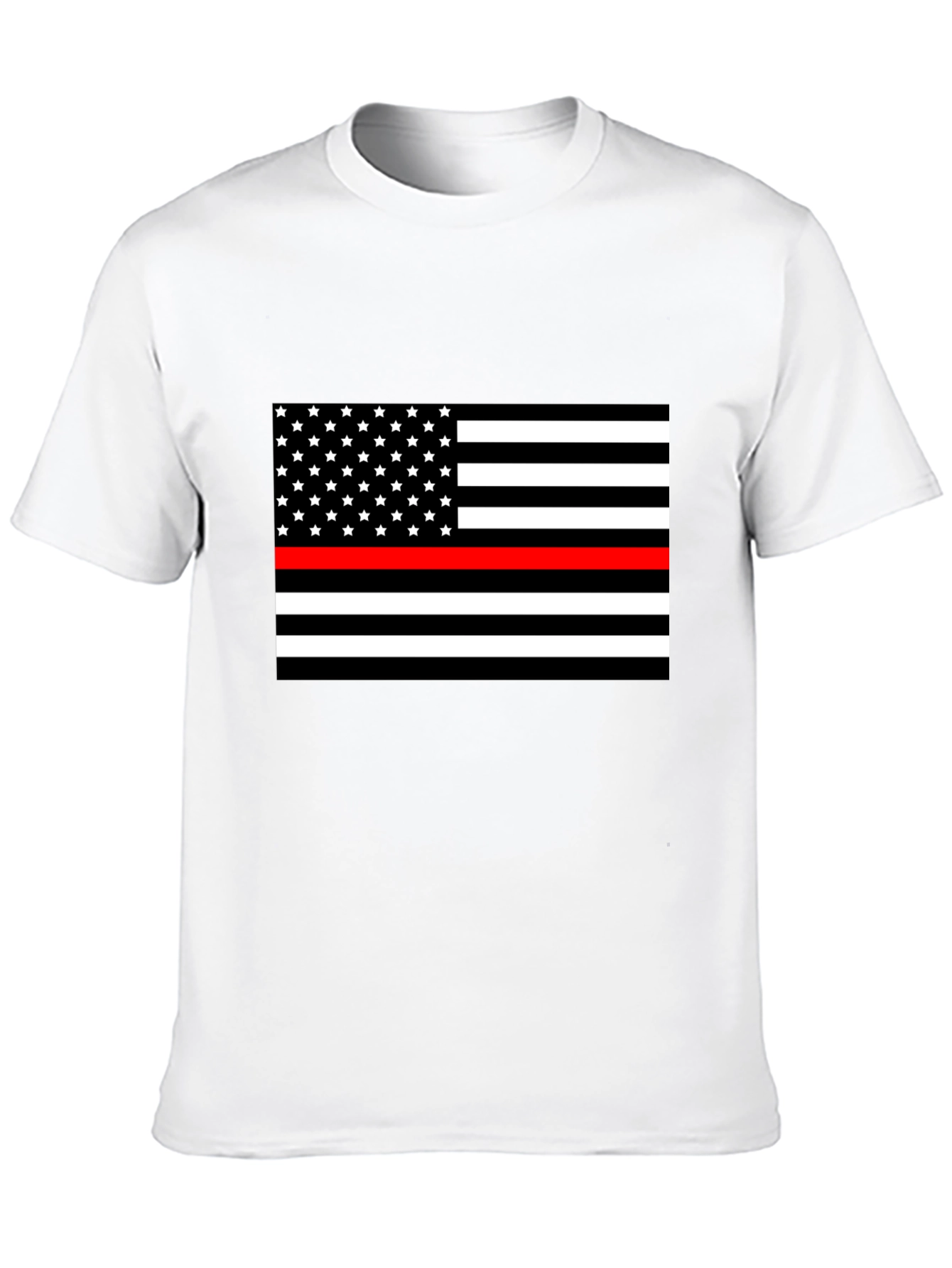 Thin Red Line USA Flag Graphic T-Shirt