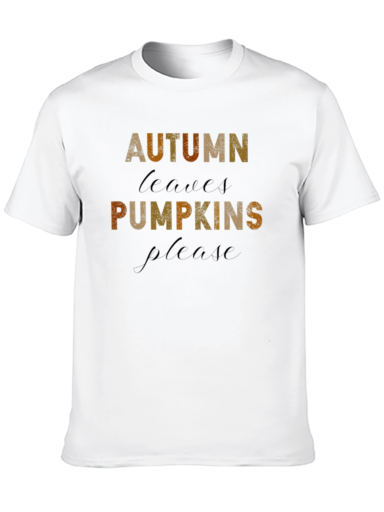 Autumn Leaves Pumpkins Please T-Shirt