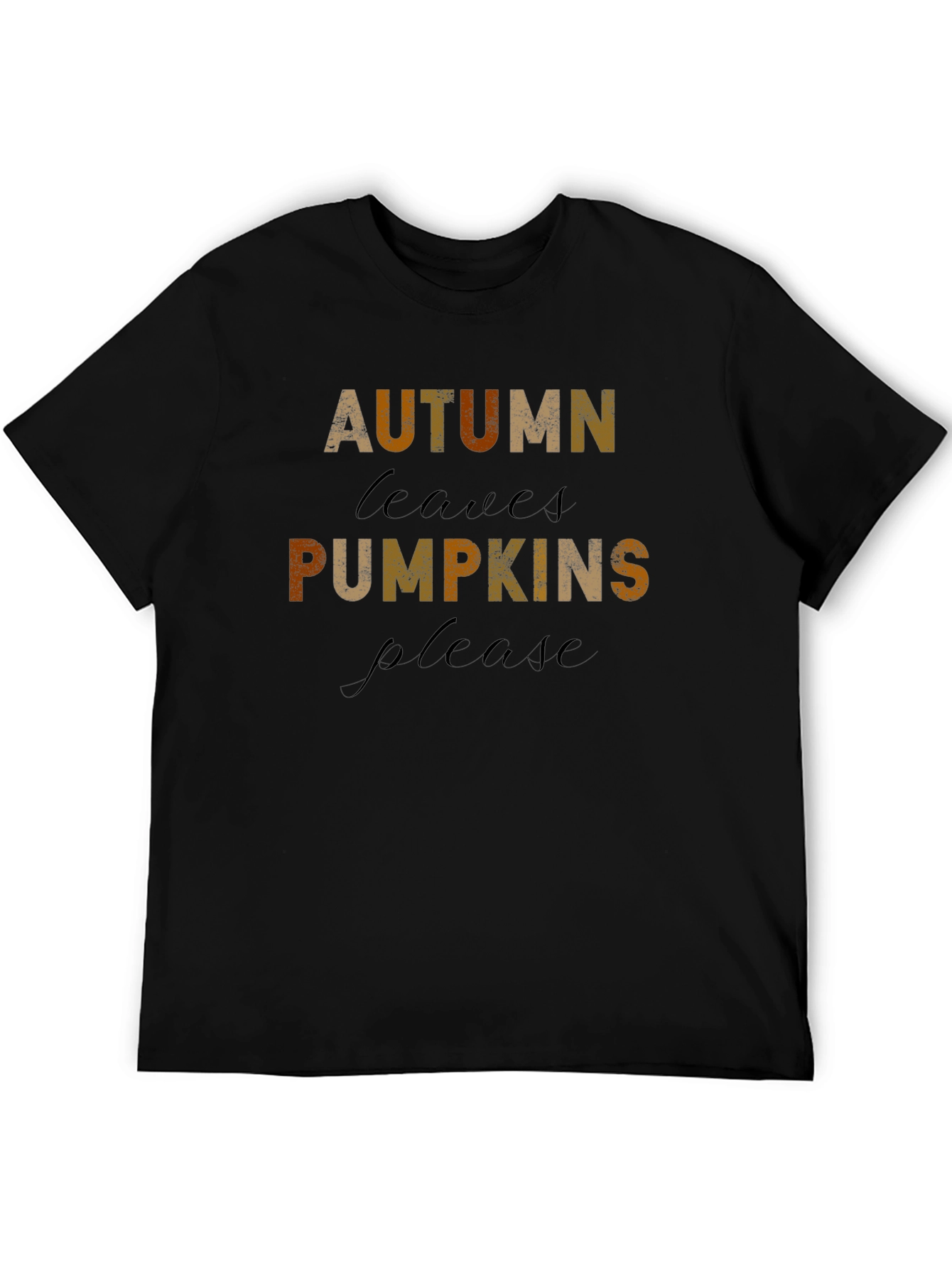 Autumn Leaves Pumpkins Please T-Shirt