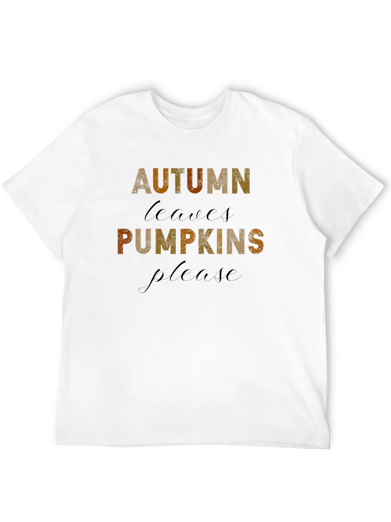 Autumn Leaves Pumpkins Please T-Shirt