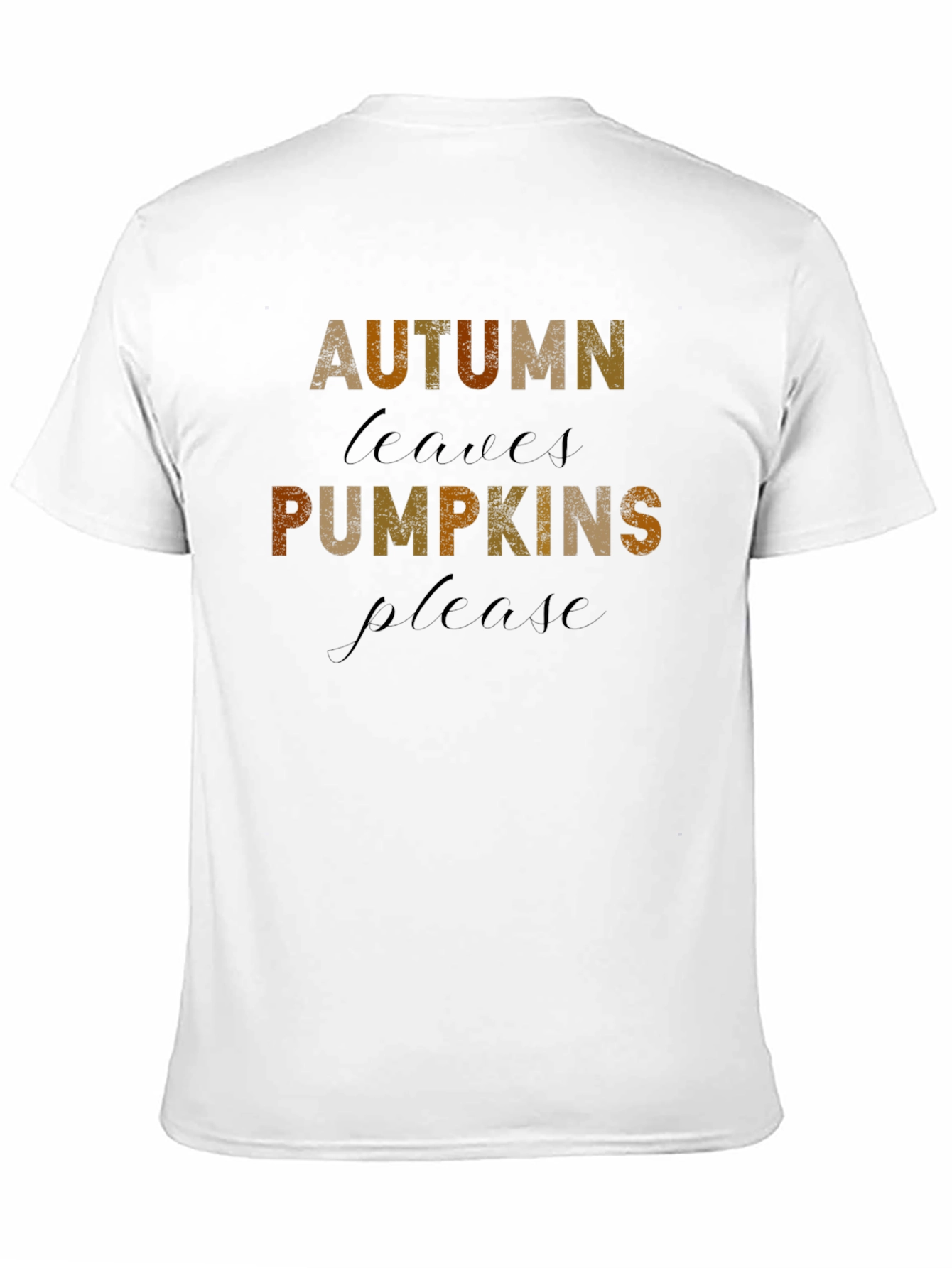 Autumn Leaves Pumpkins Please T-Shirt