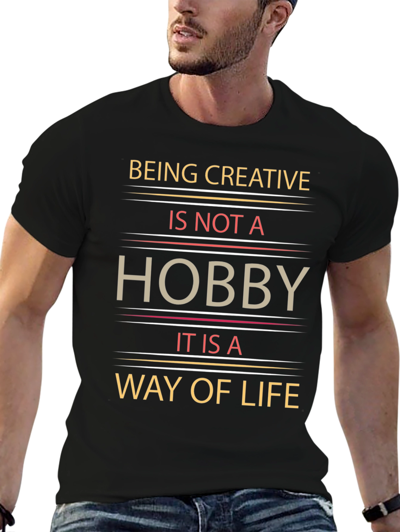 Creative Lifestyle T-Shirt - Unique Artistic Design