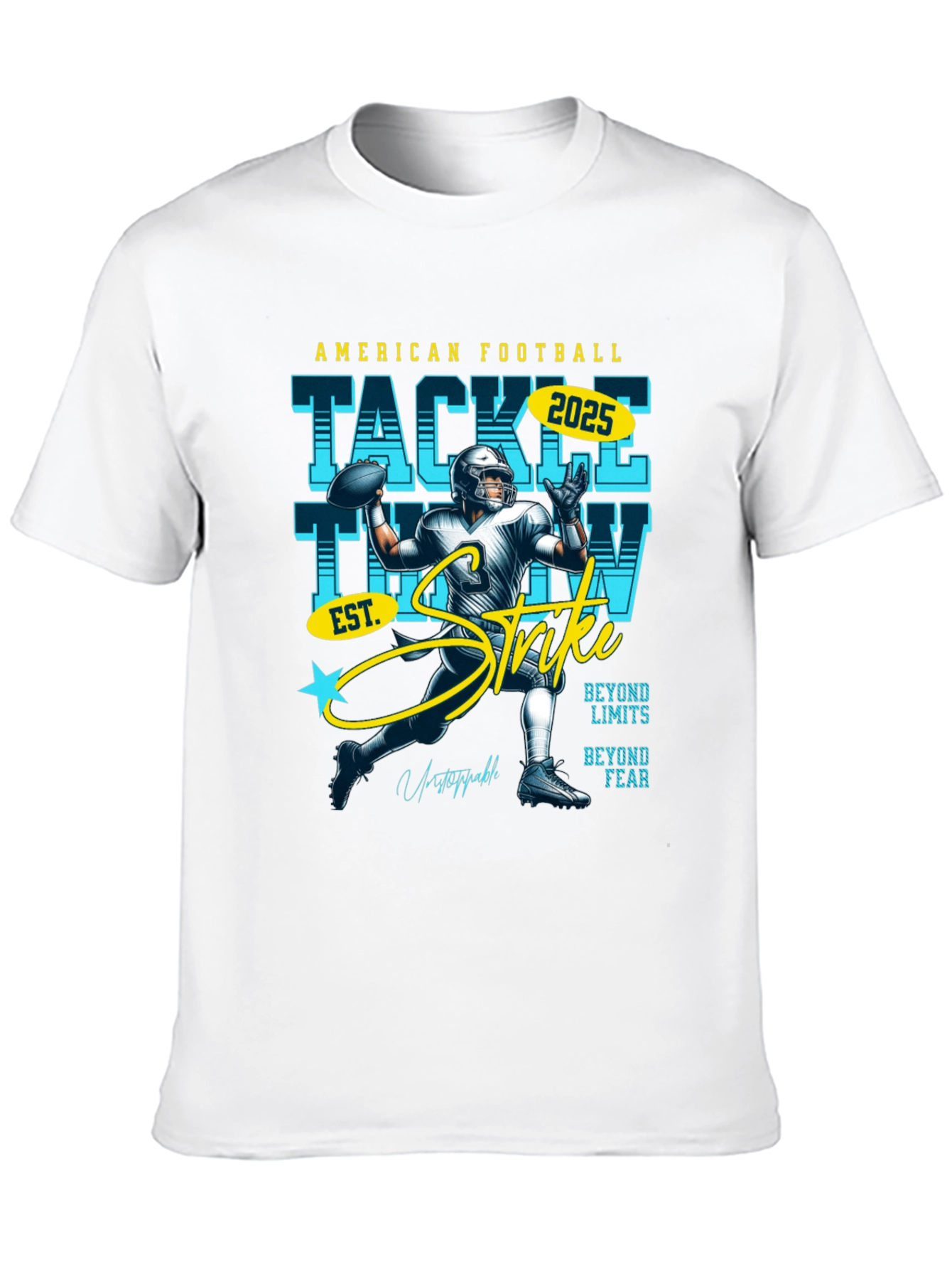 American Football T-Shirt: Tackle Throw Strike