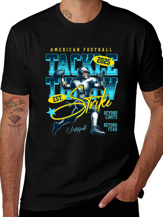 American Football T-Shirt: Tackle Throw Strike