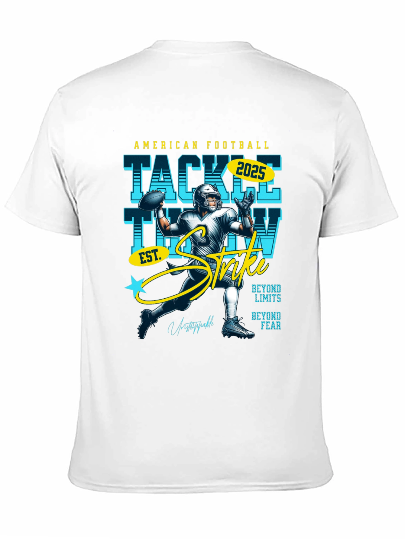 American Football T-Shirt: Tackle Throw Strike