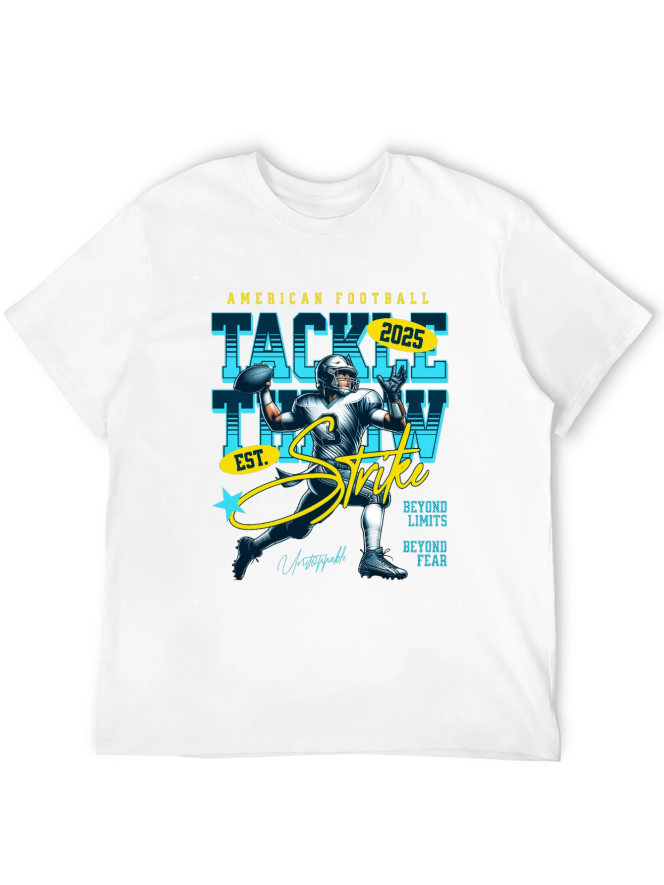 American Football T-Shirt: Tackle Throw Strike