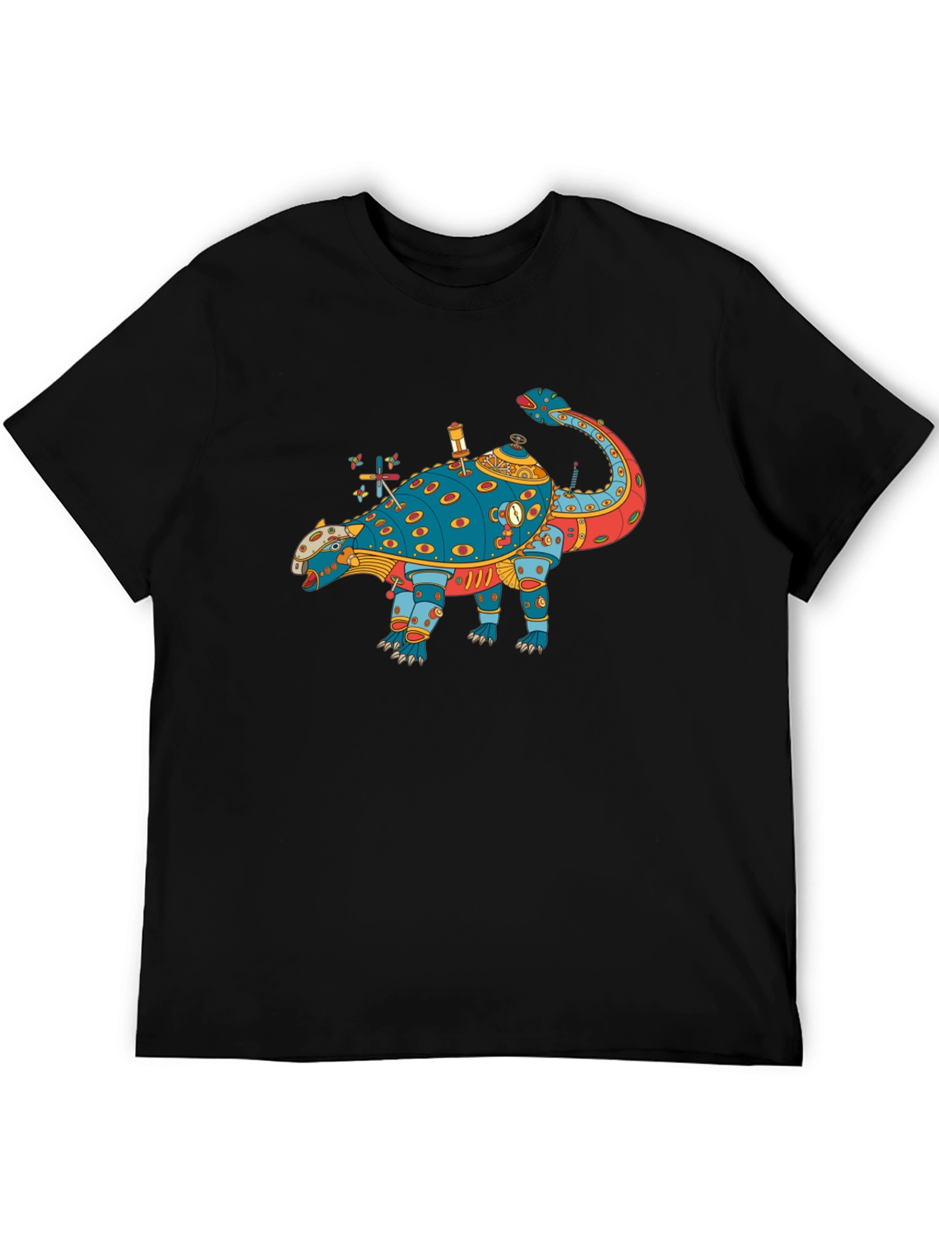 Steampunk Dinosaur Graphic Tee - Quirky & Unique Style