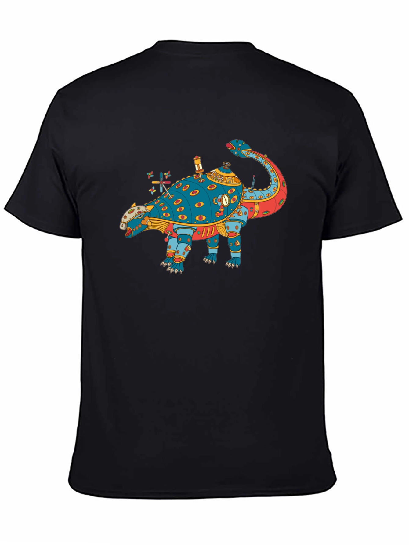 Steampunk Dinosaur Graphic Tee - Quirky & Unique Style