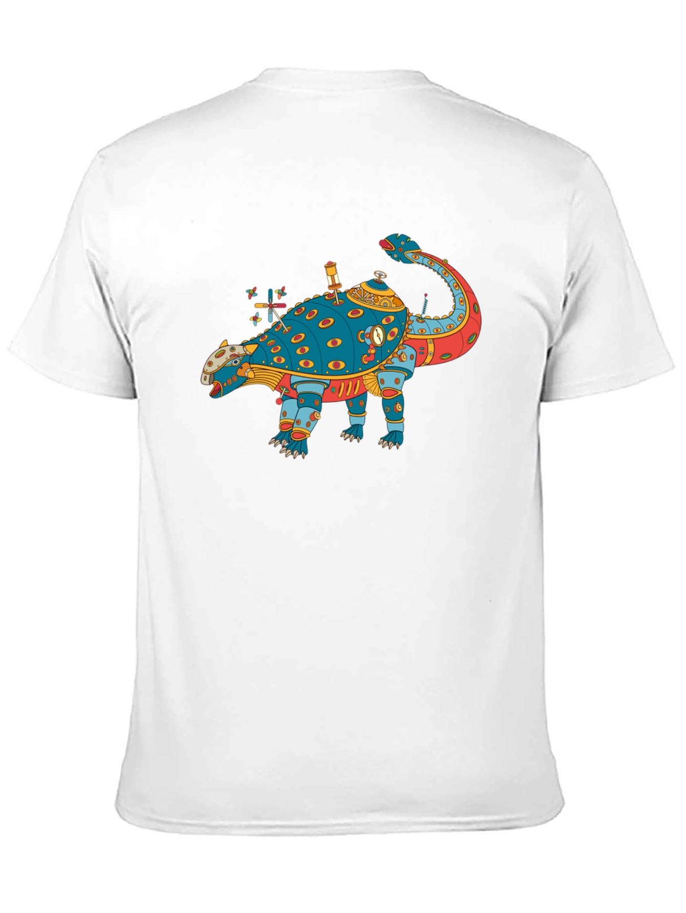 Steampunk Dinosaur Graphic Tee - Quirky & Unique Style