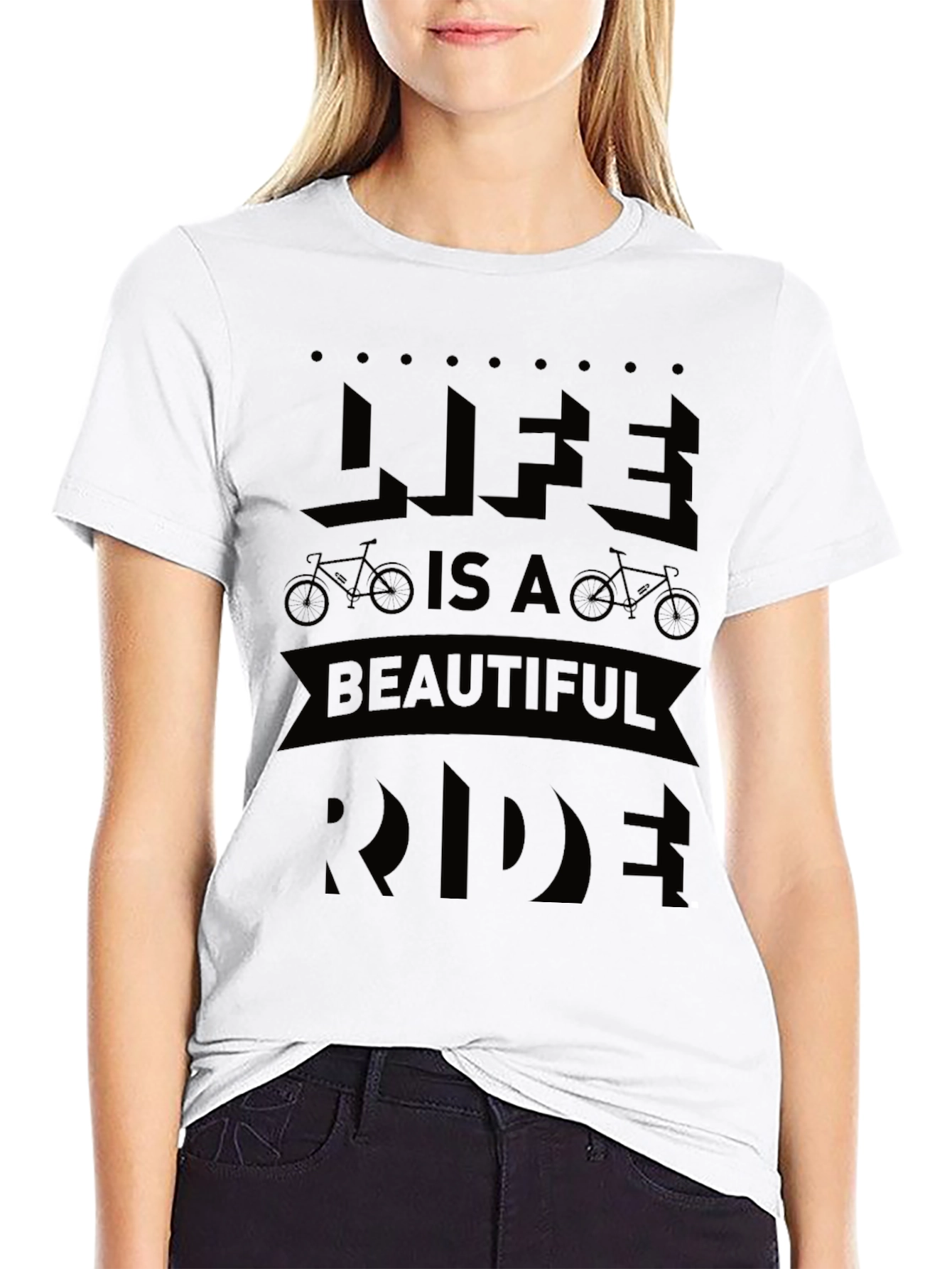 Life is a Beautiful Ride Black Graphic Tee