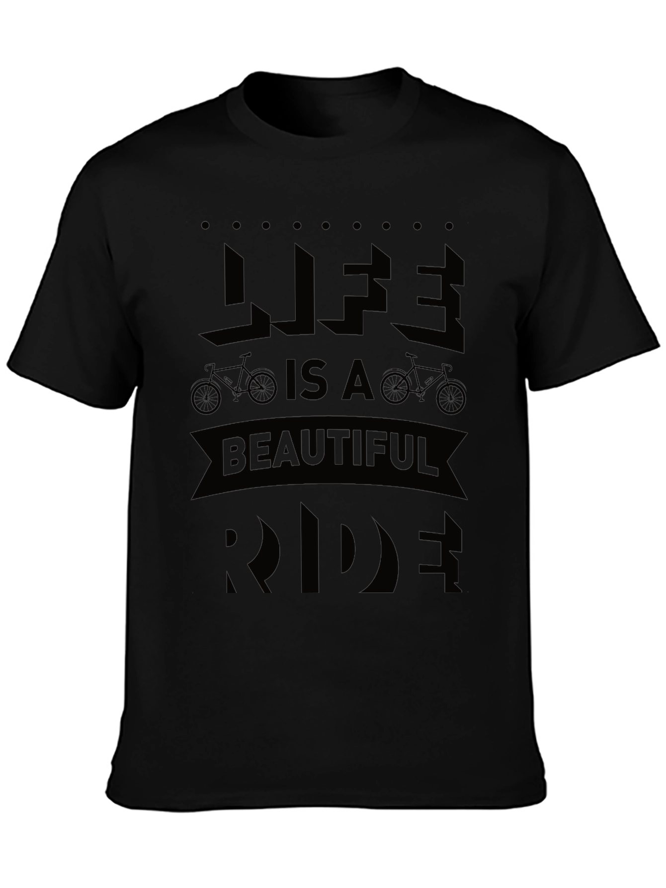 Life is a Beautiful Ride Black Graphic Tee