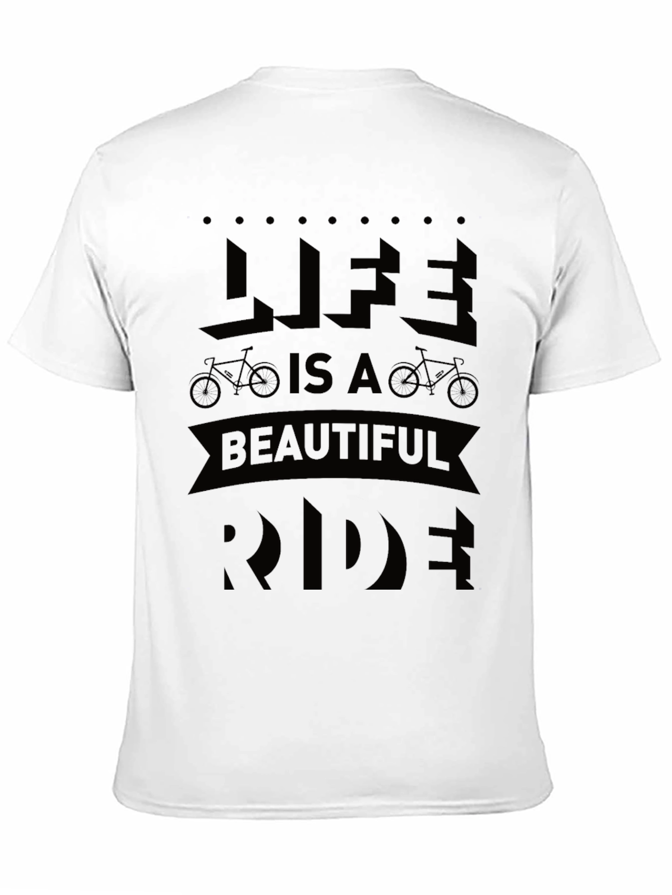 Life is a Beautiful Ride Black Graphic Tee