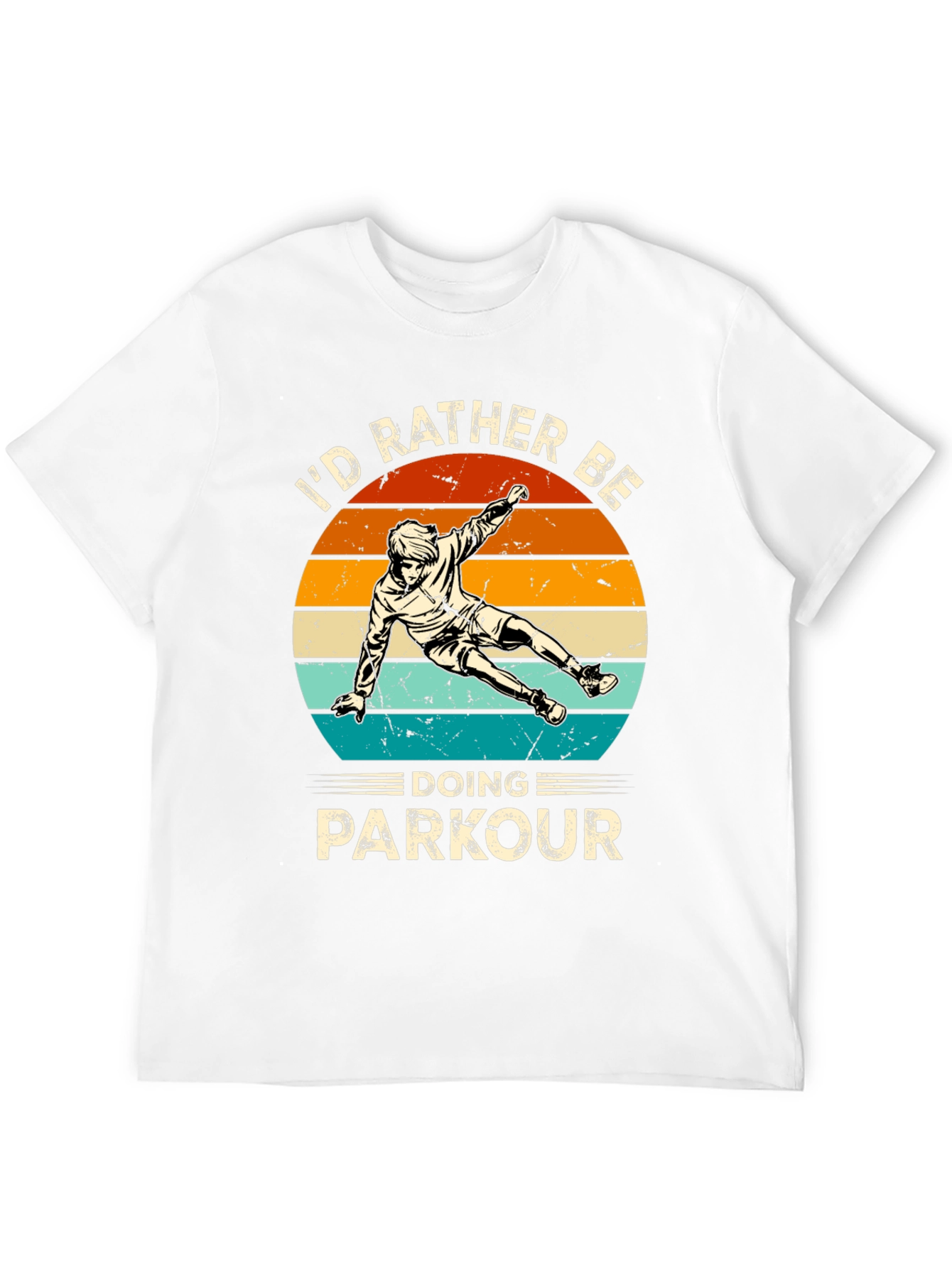 Parkour Graphic Tee: Id Rather Be Doing Parkour Shirt