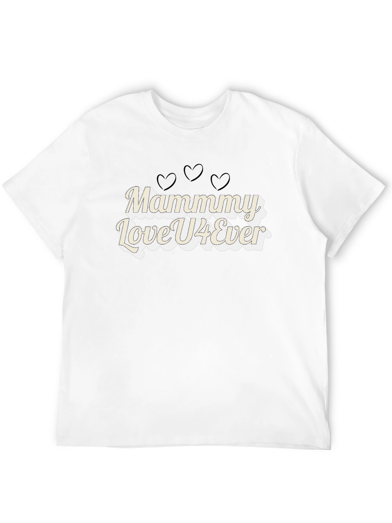 Mammy Love U4Ever Black T-Shirt